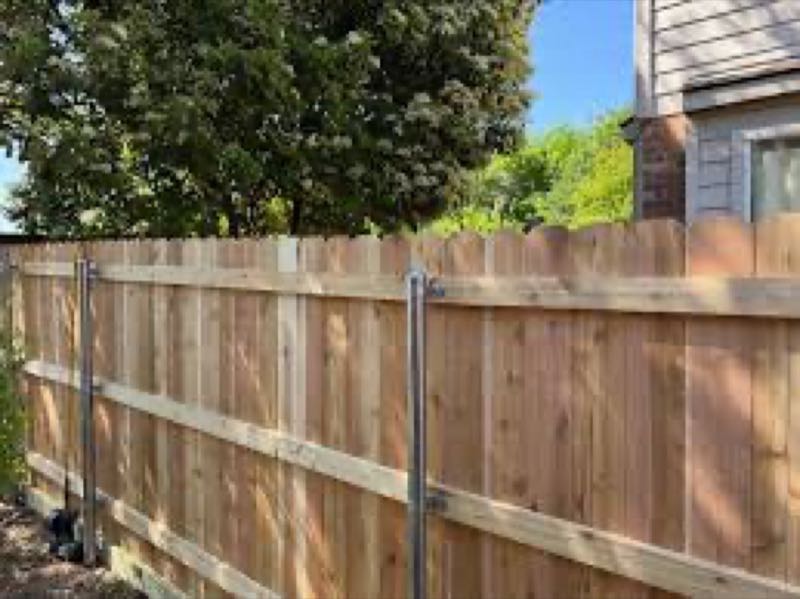 Cedar Privacy Fence in Midlothian